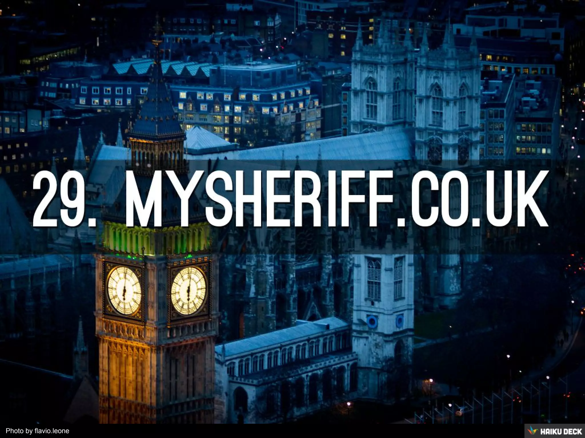 Photo by flavio.leone - Creative Commons Attribution-NonCommercial-ShareAlike License https://www.flickr.com/photos/77423548@N00 Created with Haiku Deck 
 