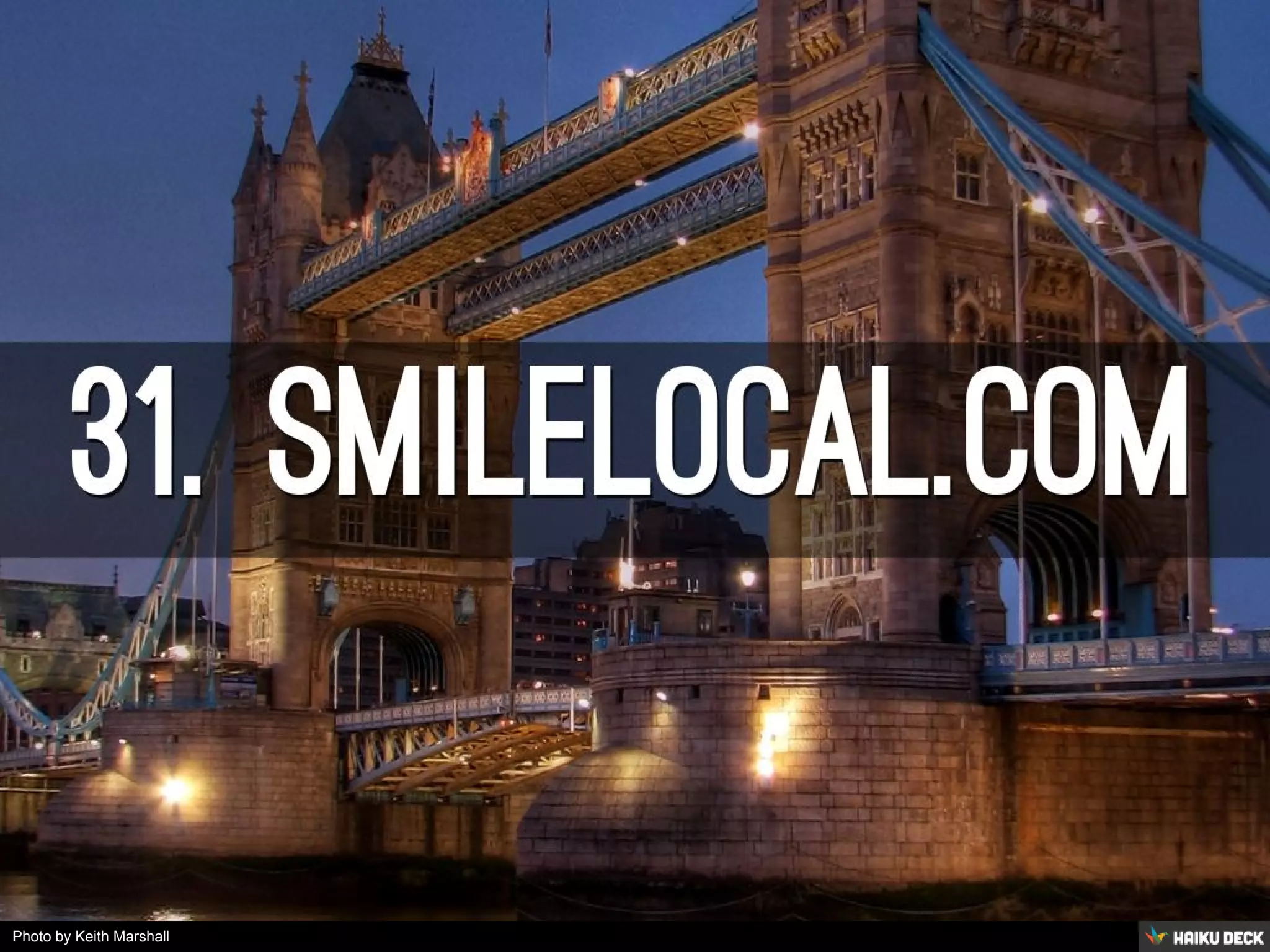 Photo by Keith Marshall - Creative Commons Attribution-NonCommercial-ShareAlike License https://www.flickr.com/photos/69877992@N00 Created with Haiku Deck 
 