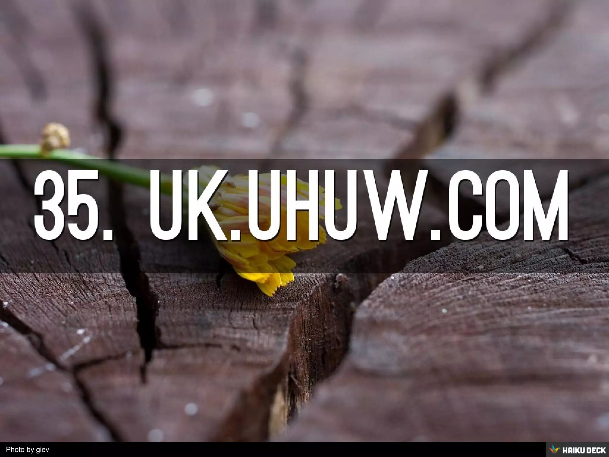 Photo by giev - Creative Commons Attribution-NonCommercial-ShareAlike License https://www.flickr.com/photos/24100088@N08 Created with Haiku Deck 
 