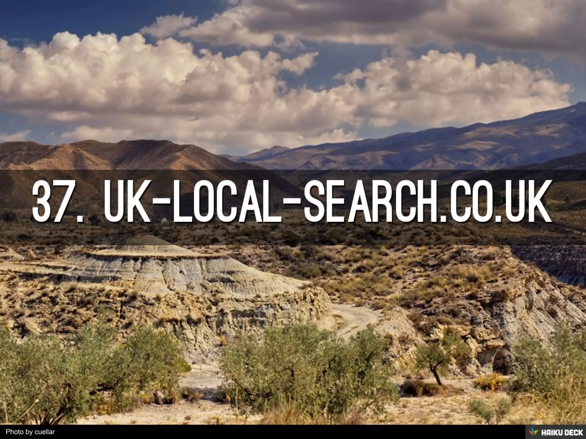 Photo by cuellar - Creative Commons Attribution-NonCommercial License https://www.flickr.com/photos/49503180180@N01 Created with Haiku Deck 
 