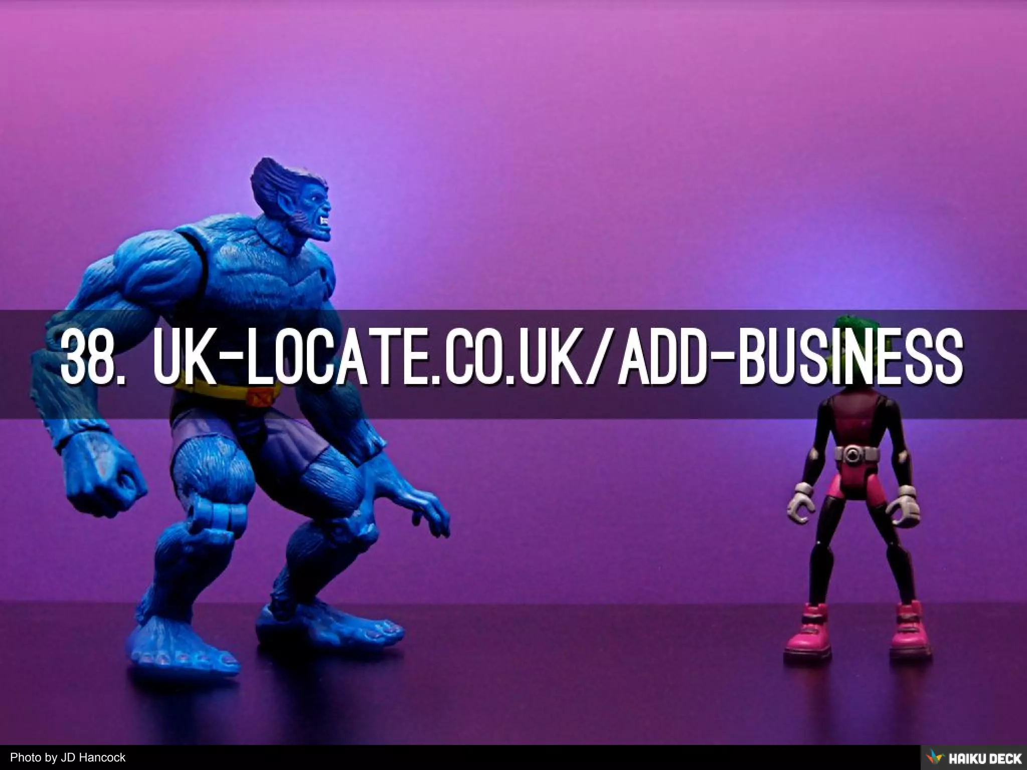 Photo by JD Hancock - Creative Commons Attribution License https://www.flickr.com/photos/83346641@N00 Created with Haiku Deck 
 