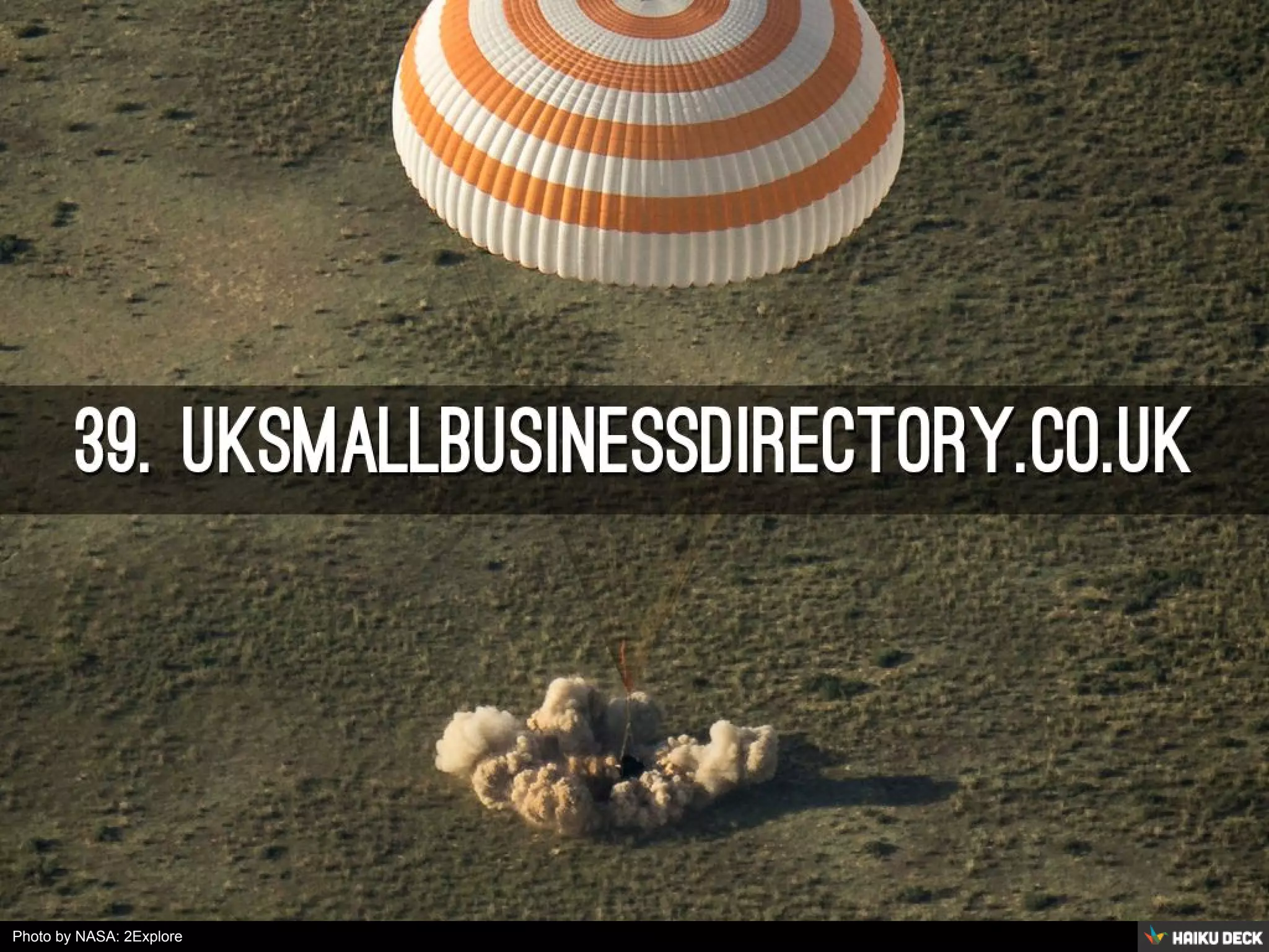 Photo by NASA: 2Explore - Creative Commons Attribution-NonCommercial License https://www.flickr.com/photos/29988733@N04 Created with Haiku Deck 
 