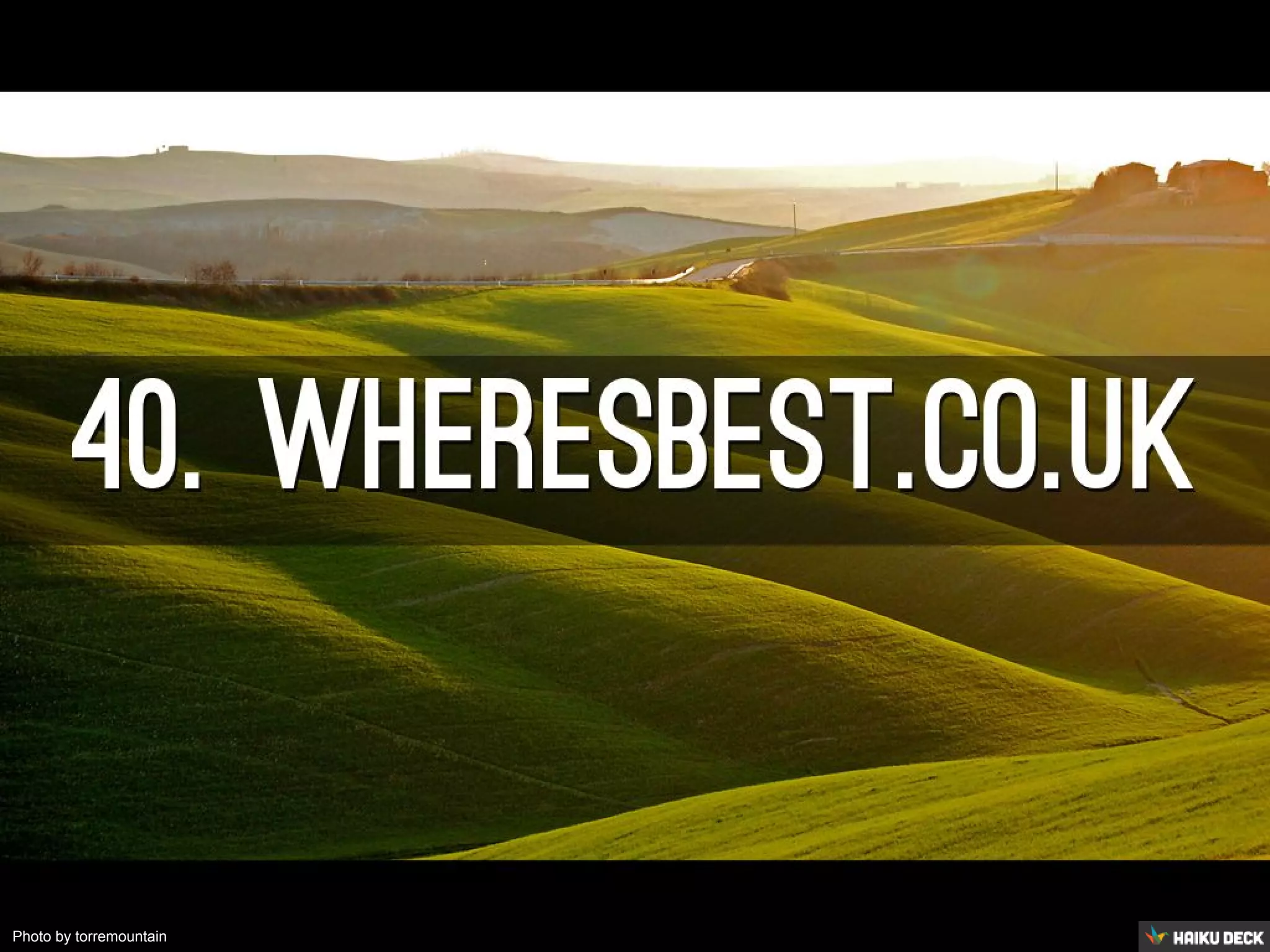 Photo by torremountain - Creative Commons Attribution License https://www.flickr.com/photos/22705478@N03 Created with Haiku Deck 
 