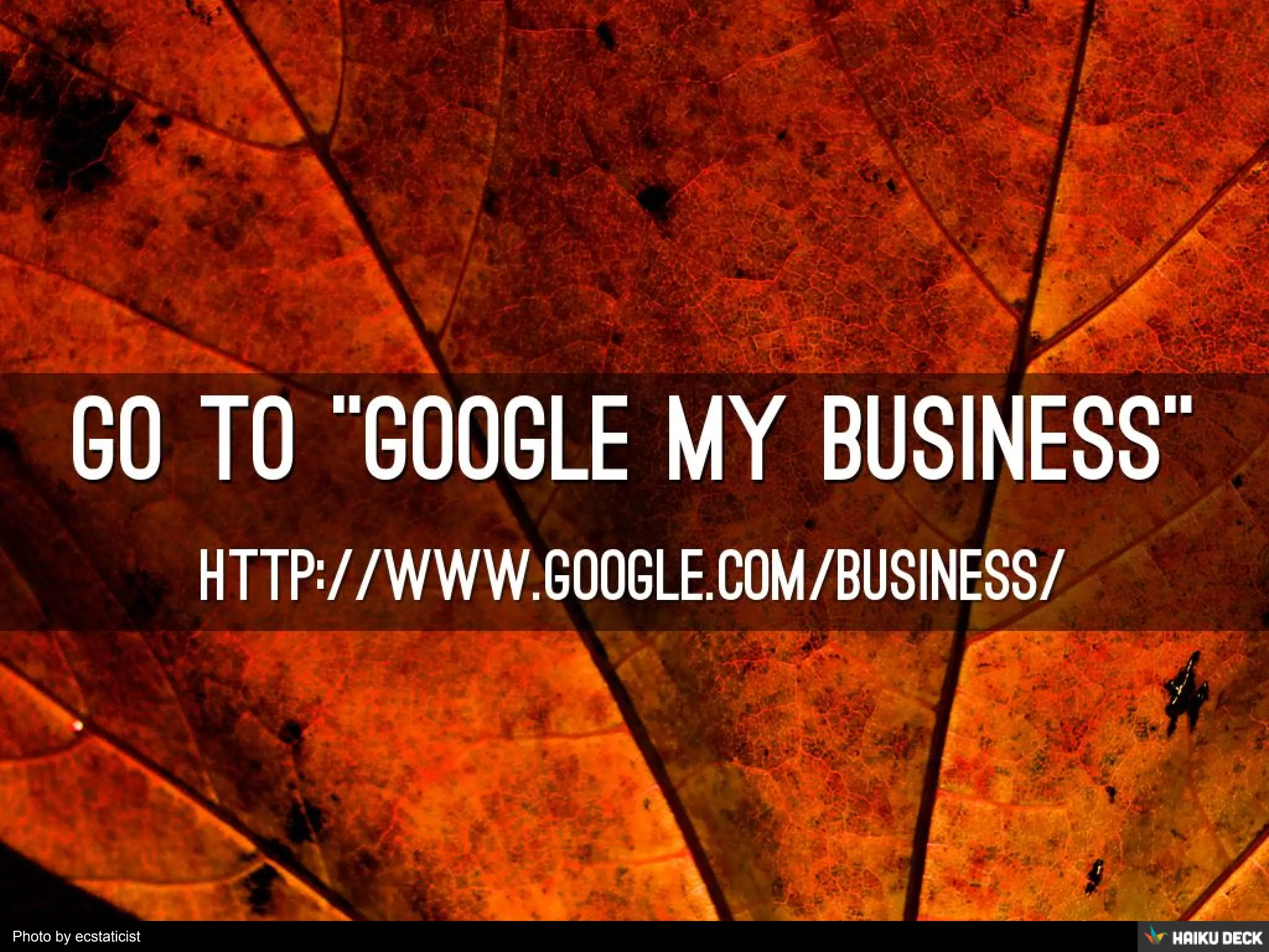 Photo by ecstaticist - Creative Commons Attribution-NonCommercial-ShareAlike License https://www.flickr.com/photos/41864721@N00 Created with Haiku Deck 
 