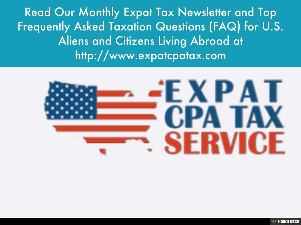 Expat Tax Preparation 5 Tax Saving Tips for US Tax on American Expats