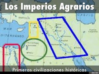 Los Imperios Agrarios  Primeras civilizaciones históricas 