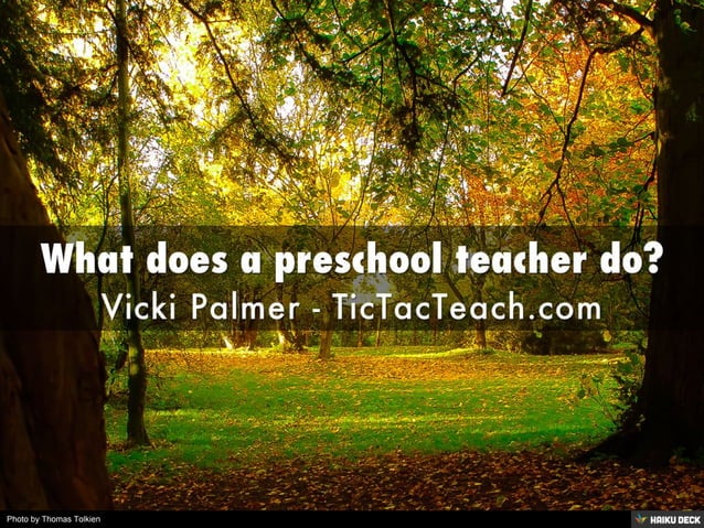 what-does-a-preschool-teacher-do-ppt