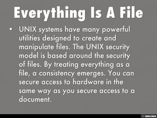 Linux Principles and Philosophy