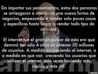 HISTORIA DE EBAY Y AMAZON