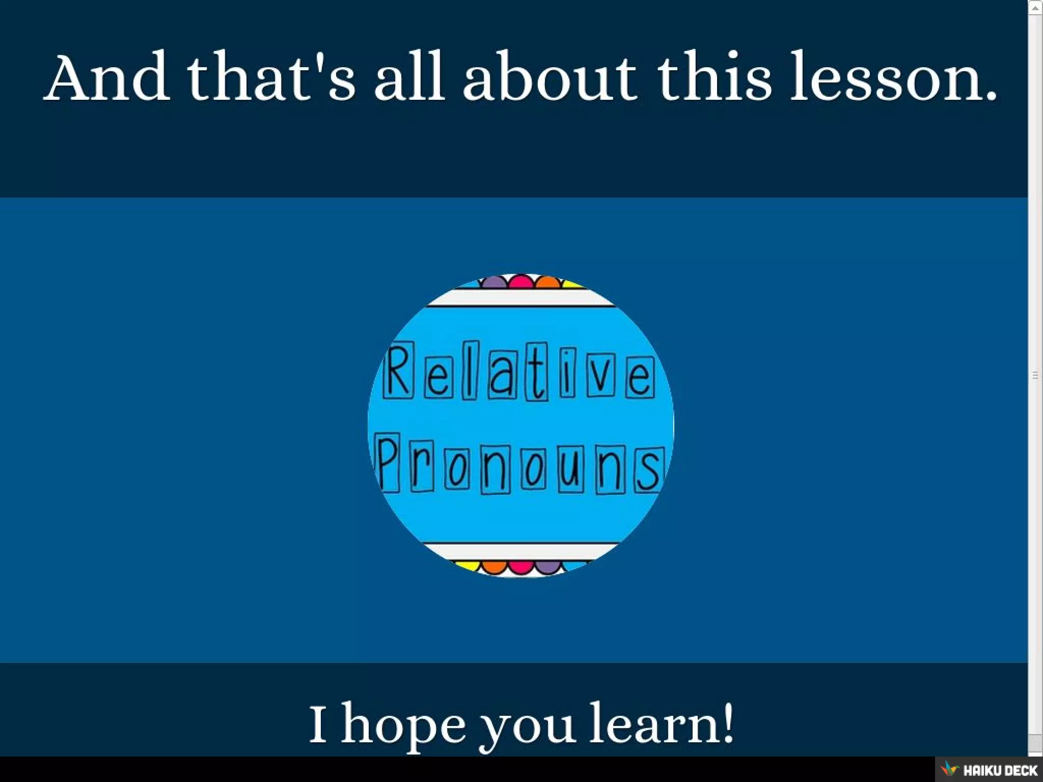 Relative clauses