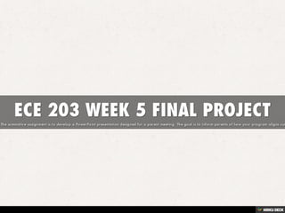 ECE 203 WEEK 5 FINAL PROJECT | PDF