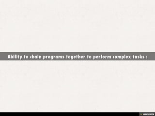 Linux Principles and Philosophy