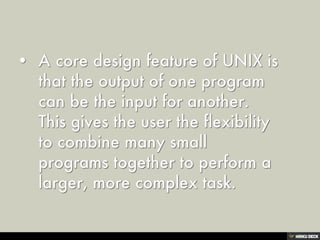 Linux Principles and Philosophy