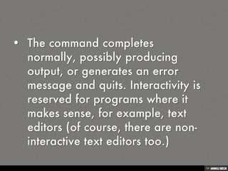 Linux Principles and Philosophy