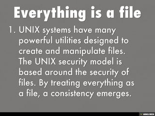 Linux Principles and Philosophy