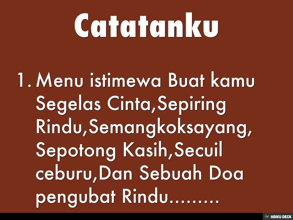 Catatanku