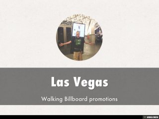 Las Vegas  Walking Billboard promotions 