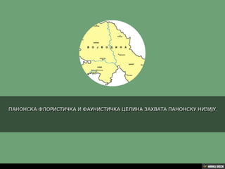 Територија Србије се по распростањености биљног (флоре) и животињског света (фауне) може поделити на: *Панонску и планинску флористичку и фа