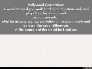 Conventions of Sports Films