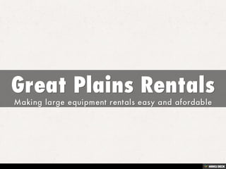 Great Plains Rentals
