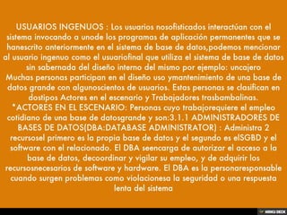TIPOS DE USUARIOS EN UNA BASE DE DATOS