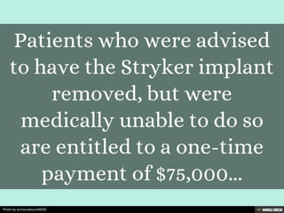 The Stryker Hip Settlement