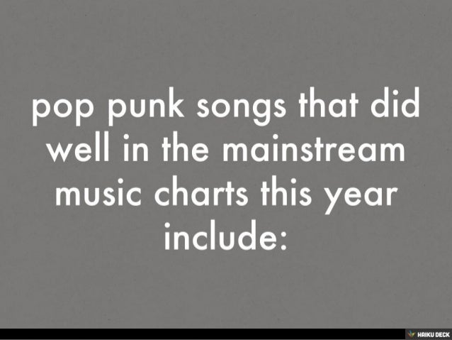 pop punk pop punk charts