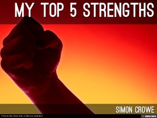 My Top 5 Strengths  Simon Crowe 