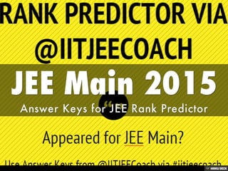 JEE Main 2015