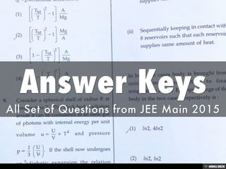 JEE Main 2015