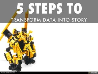 5 STEPS TO ,[object Object],TRANSFORM DATA INTO STORY,[object Object]