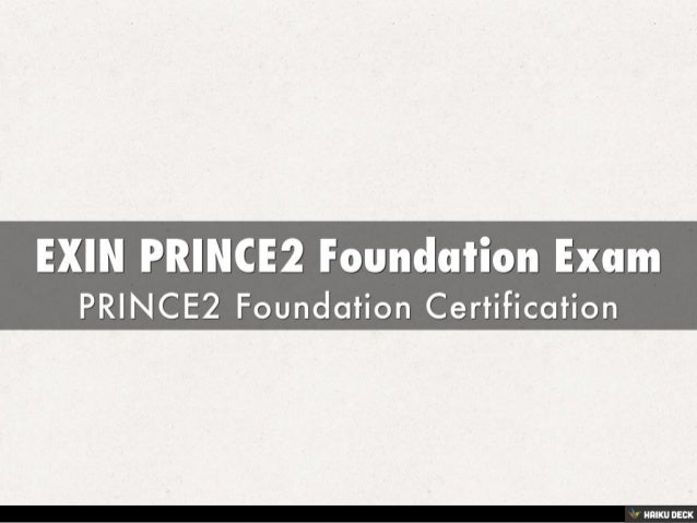PRINCE2Foundation Prüfungs