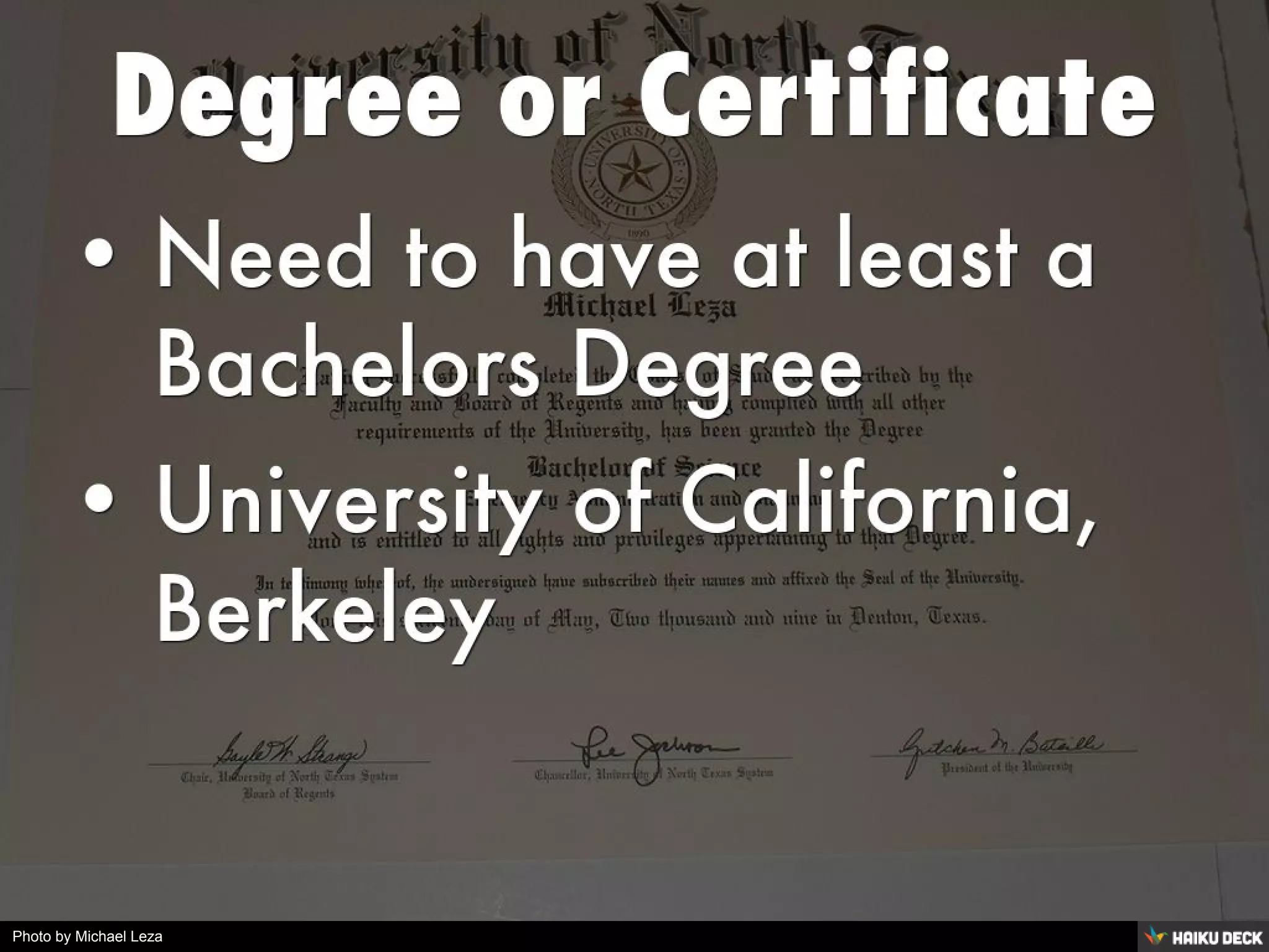 Brendan Hock, Investment Banker PPT