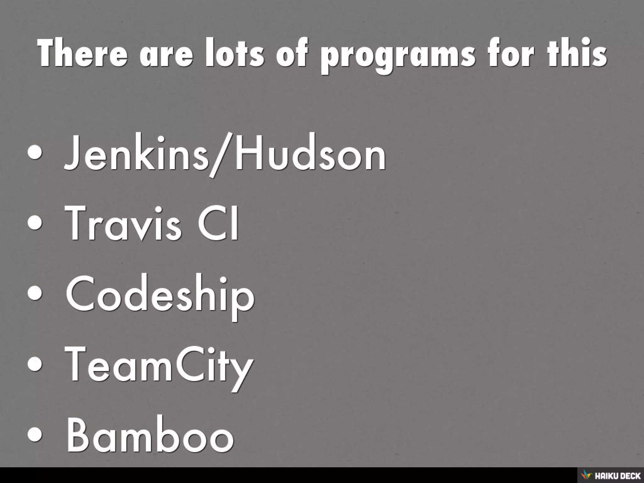 Continuous Integration for Citizens