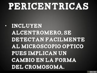 MUTACIONES CROMOSÓMICAS Juan lozano