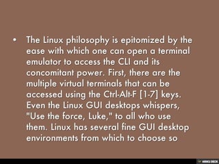 Linux Principles and Philosophy | PPT