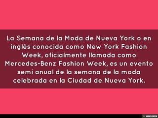 New York Fashion Week