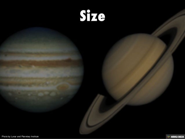 saturn the size of saturn