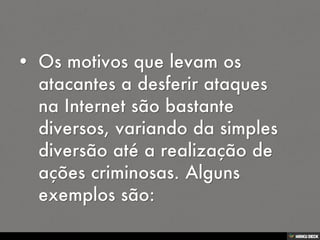 Ataques na Internet