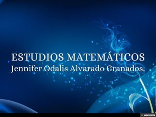 ESTUDIOS MATEM?TICOS