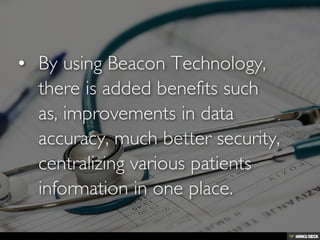 Beacon Technology - Hospitals