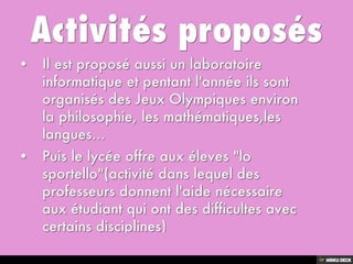 2) Le Lyce