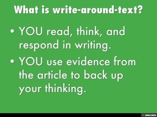 Write-Around-Text