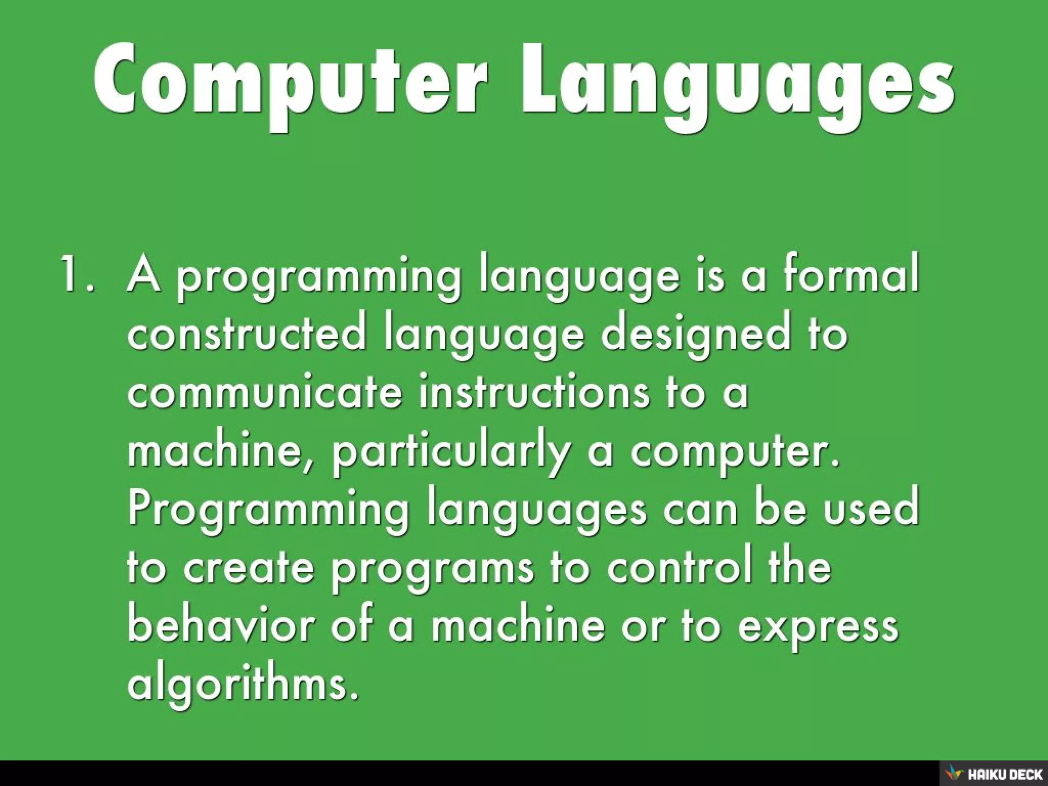 Computer Programing | PPT