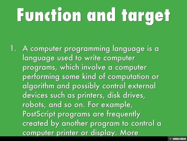Computer Programing | PPT