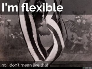 Possibly the best resume you'll ever view
Created with Haiku Deck, presentation software that's simple, beautiful and fun.
page 16 of 33
 