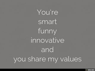 Possibly the best resume you'll ever view
Created with Haiku Deck, presentation software that's simple, beautiful and fun.
page 31 of 33
 