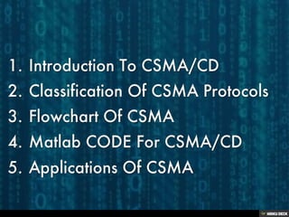 CSMA/CD | PDF | Computer Networking | Computing