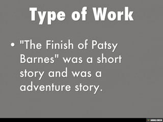 The Finish of Patsy Barnes | PPT