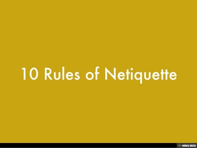 10 best rules netiquette 10 best rules netiquette